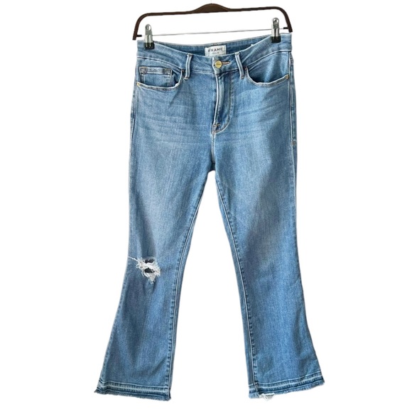 Frame Denim Le Crop Mini Boot in Lakeshore | 28 - Picture 2 of 11